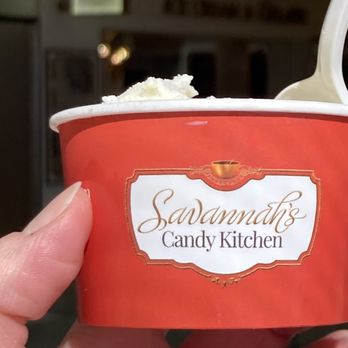 Savannah's Candy Kitchen - a hand holding a cup of ice cream - Candy Stores Near Me - Atlanta, Georgia Savannah's Candy Kitchen - a hand holding a cup of ice cream - Candy Stores Near Me - Atlanta, Georgia