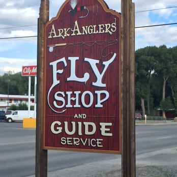 Ark Anglers - Easy to spot sign - Fishing Near Me - Buena Vista, Colorado