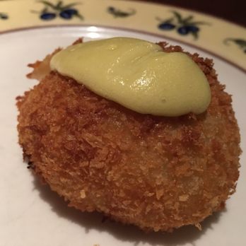 Iberia Restaurant - Bomba - beef stuffed fried potatoes - Tapas/Small Plates Near Me - Belmont, California