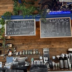 Grind N Gears Cafe - Menu boards, circa Apr 2025.