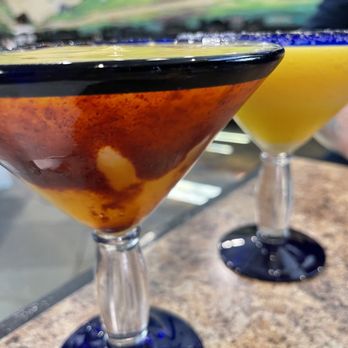 Los Compadres - Mango margaritas. Cheers!! - Mexican Near Me - Long Beach, California