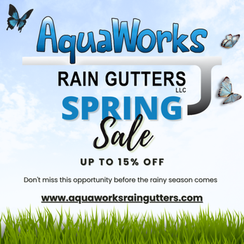 Aquaworks Rain Gutters - Offer valid until April 15th 2024

***Mention this ad!!! - Gutter Services Near Me - Temple, Texas