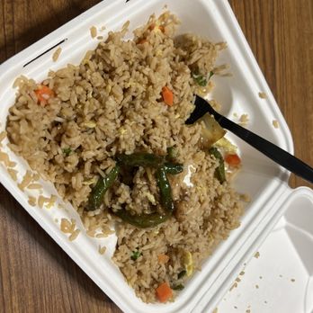 Panda Express - Supposed to be fried rice with 2x orange chicken but it was literally just a plate of fried rice. - Chinese Near Me - Fairbanks, Alaska