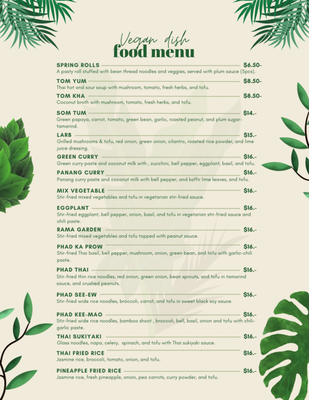 Menu photo 4 Taan Thai Cookery North Bend, WA Menu photo 4 Taan Thai Cookery North Bend, WA