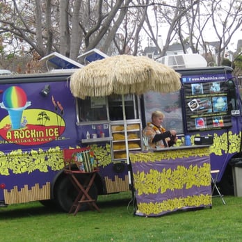 Roxbury  Park Community Center - A Rockin Ice - Shave Ice, just one of the food trucks along with: Kabob N Roll, The Greasy Wiener, and Valentino's Pizza. - Community Centers Near Me - Beverly Hills, California