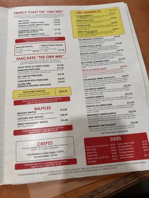 Menu photo 4 Original Breakfast House Phoenix, AZ