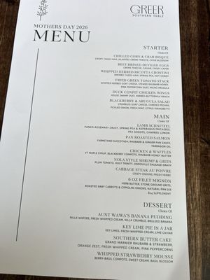 Menu photo 2 Greer Southern Table Norwalk, CT