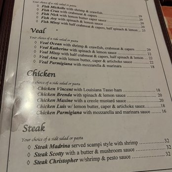 Adolfo's - Menu - Seafood Near Me - New Orleans, Louisiana Adolfo's - Menu - Seafood Near Me - New Orleans, Louisiana