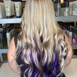 Visions Hair Studio - Love the purple. After photo