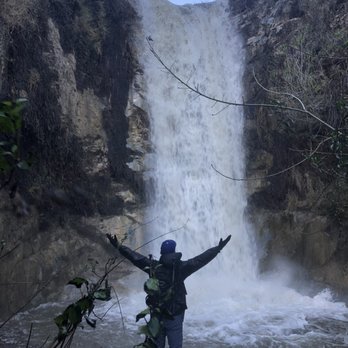Trail Canyon Falls - I was covered in mist from the heavy flow of water - Hiking Near Me - Tujunga, California