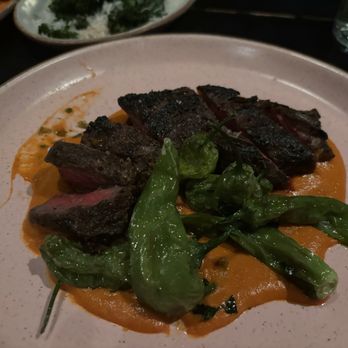 VAGA Restaurant & Bar - Steak with Shishito peppers - Latin American Near Me - Encinitas, California
