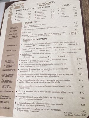 Menu photo 7 Terra Cotta Crucecita, OAX Menu photo 7 Terra Cotta Crucecita, OAX