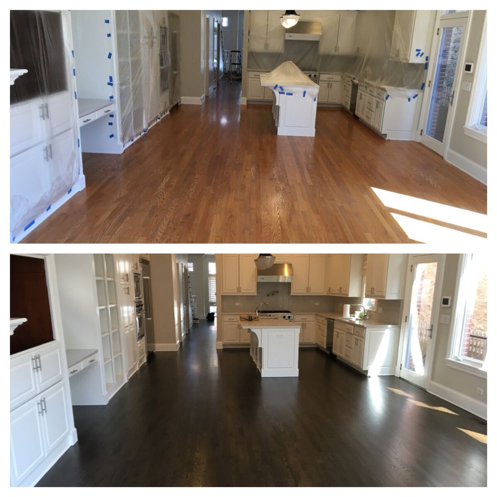 Natural Oak To Ebony Dura Seal Darker Floors And Finished With