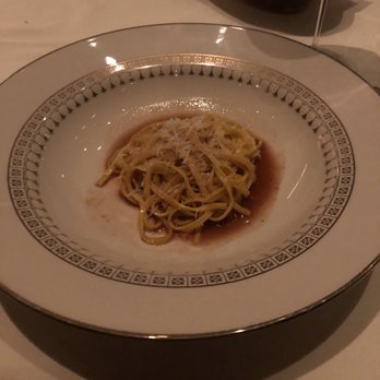 The Grill - Pasta A La Presse - cooked right from the crushed birds and herbs that were crushed right besides your table earlier. - Cocktail Bars Near Me - New York, New York