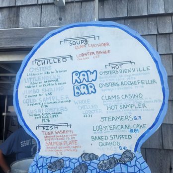 Sesuit Harbor Cafe - Raw bar menu - Seafood Near Me - Dennis, Massachusetts Sesuit Harbor Cafe - Raw bar menu - Seafood Near Me - Dennis, Massachusetts