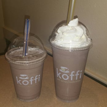 Koffi - Chocolate Cream. 16 and 24 oz. With and without whipped cream. - Coffee & Tea Near Me - Rancho Mirage, California Koffi - Chocolate Cream. 16 and 24 oz. With and without whipped cream. - Coffee & Tea Near Me - Rancho Mirage, California