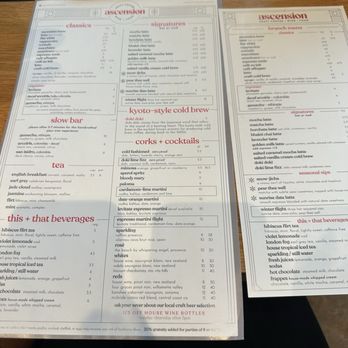 Ascension Coffee - Fort Worth - Brunch and Drink Menu - Coffee & Tea Near Me - Fort Worth, Texas