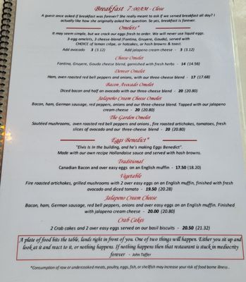 Menu photo 7 Crimson Door Cafe Spokane Valley, WA