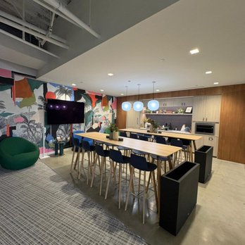 Mobiliti Interiors - Modern office break room in San Diego featuring contemporary commercial furniture, café seating, premium finishes, and employee lounge - Office Equipment Near Me - San Diego, California Mobiliti Interiors - Modern office break room in San Diego featuring contemporary commercial furniture, café seating, premium finishes, and employee lounge - Office Equipment Near Me - San Diego, California