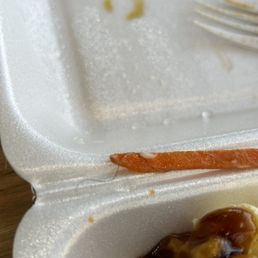 Hair on food