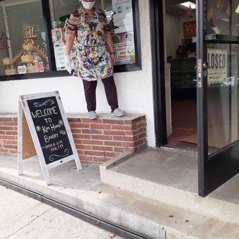 Kim Hung Bakery - Front, lady was Cleaning :) - Bakeries Near Me - Los Angeles, California