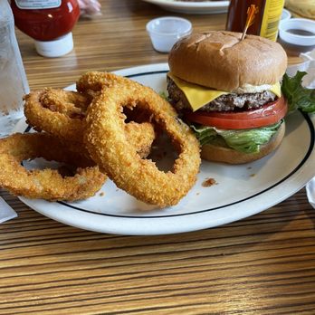 IHOP - Steak burger with onion rings - Breakfast & Brunch Near Me - Buford, Georgia