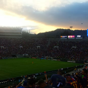 Rose Bowl Stadium - FC Barcelona v LA Galaxy. Ridiculously crowded - Stadiums & Arenas Near Me - Pasadena, California Rose Bowl Stadium - FC Barcelona v LA Galaxy. Ridiculously crowded - Stadiums & Arenas Near Me - Pasadena, California