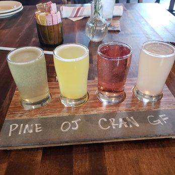 Whiskey Cake - Mimosa Flight - New American Near Me - Plano, Texas Whiskey Cake - Mimosa Flight - New American Near Me - Plano, Texas