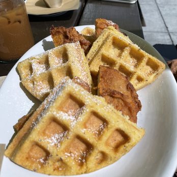 The Wild Chive - CHICK'N & WAFFLES - Vegan Near Me - Long Beach, California