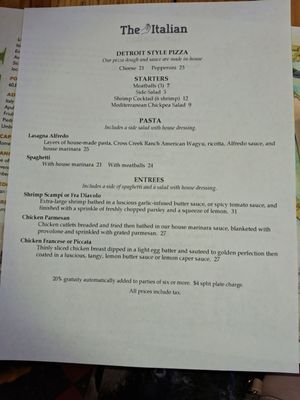 Menu photo 1 The Italian Dolores, CO Menu photo 1 The Italian Dolores, CO