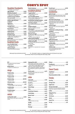 Menu photo 1 Cory’s Spot Atlanta, GA