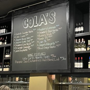 Cola's - Drink specials March 2023 - New American Near Me - Columbia, South Carolina Cola's - Drink specials March 2023 - New American Near Me - Columbia, South Carolina