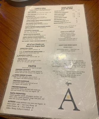 Menu photo 3 Archer's on the Pier Rockland, ME