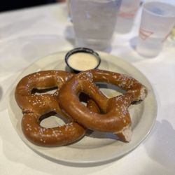 Nick and Nino's Pub - Soft pretzel with queso sauce