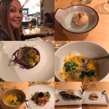 Prubechu - Flatbread, butternut squash soup, fried egg, homemade chicken sausage, rice porridge, pork tenderloin,coconut ice cream, Theresa. - Guamanian Near Me - San Francisco, California