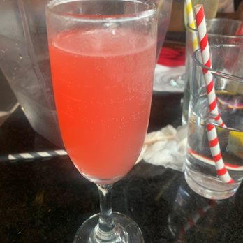 The Office Delray - Guava Mimosa I think lol - Gastropubs Near Me - Delray Beach, Florida