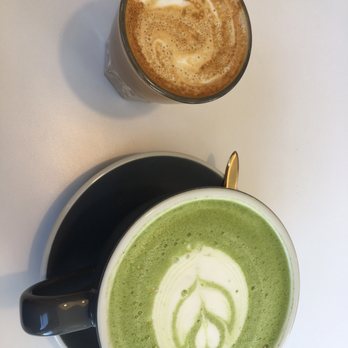 Prospect Coffee Roasters - Macha latte and special Expresso shot - Coffee Roasteries Near Me - Ventura, California