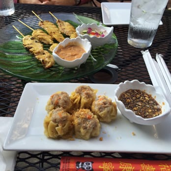Thai Paradise - Chicken satay and dumplings - Thai Near Me - Indianapolis, Indiana Thai Paradise - Chicken satay and dumplings - Thai Near Me - Indianapolis, Indiana