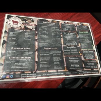 Smokin Woods BBQ - The menu - Barbeque Near Me - Fresno, California Smokin Woods BBQ - The menu - Barbeque Near Me - Fresno, California