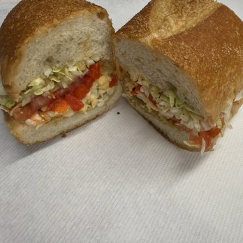Ricci's Hoagies - Veggie Hoagie with Eggplant, roasted peppers and sharp cheese - Sandwiches Near Me - Philadelphia, Pennsylvania Ricci's Hoagies - Veggie Hoagie with Eggplant, roasted peppers and sharp cheese - Sandwiches Near Me - Philadelphia, Pennsylvania