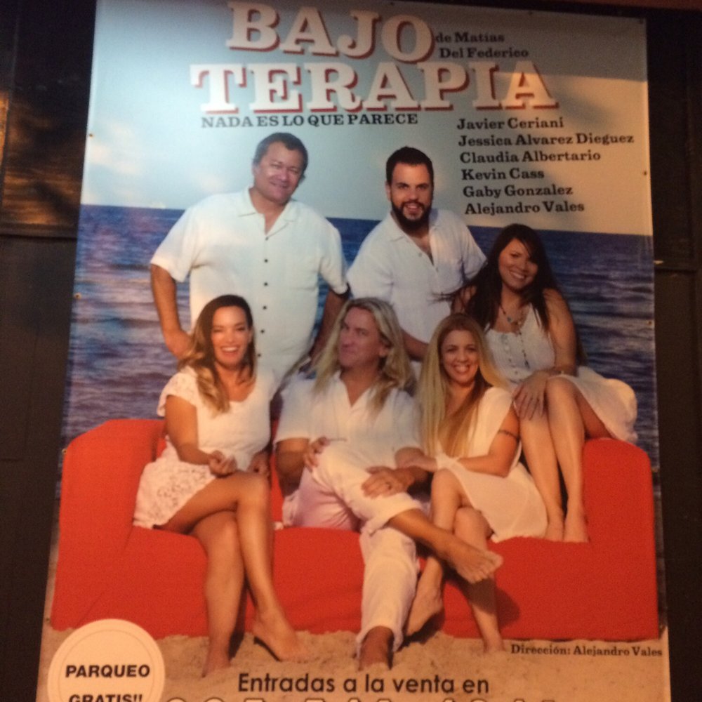 Teatro 8 - Bajo Terapia and its cast of splendid actors. - Performing Arts Near Me - Miami, Florida