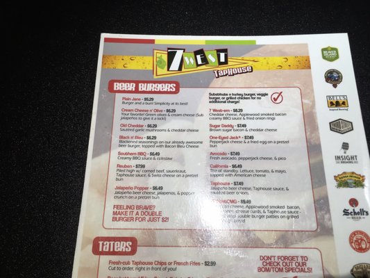 Menu photo 5 7 West TapHouse Saint Cloud, MN Menu photo 5 7 West TapHouse Saint Cloud, MN