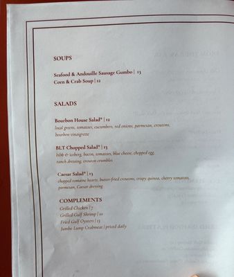 Menu photo 4 Bourbon House New Orleans, LA Menu photo 4 Bourbon House New Orleans, LA