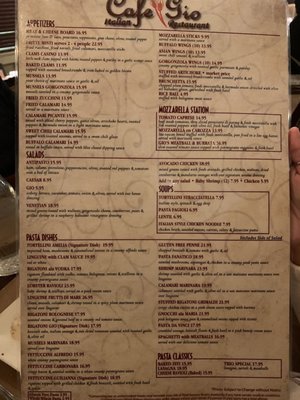 Menu photo 8 Cafe Gio West Babylon, NY