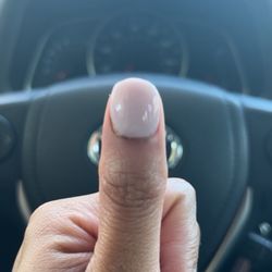 Left thumb cut and 'treated' with styptic powder
