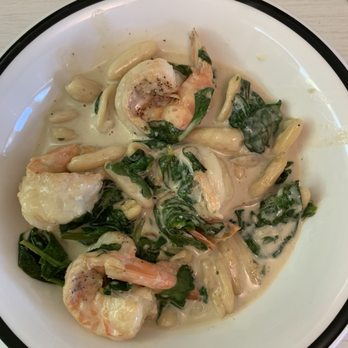 Vienna Wine Bar - Shrimp Cavatelli (Wilted spinach, cavatelli pasta, garlic, and Parmesan cream with fresh basil) - Wine Bars Near Me - Davie, Florida Vienna Wine Bar - Shrimp Cavatelli (Wilted spinach, cavatelli pasta, garlic, and Parmesan cream with fresh basil) - Wine Bars Near Me - Davie, Florida