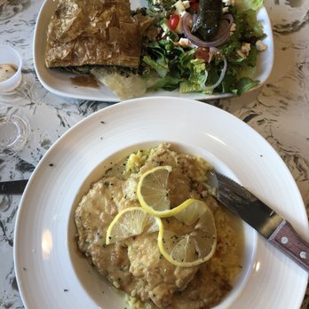 Woodbury Diner - Chicken Francaise and spanakopita - American Near Me - Central Valley, New York Woodbury Diner - Chicken Francaise and spanakopita - American Near Me - Central Valley, New York