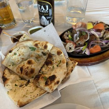 Zaika Indian Bistro - Garlic Naan and lamb kabab - Buffets Near Me - las vegas, Nevada