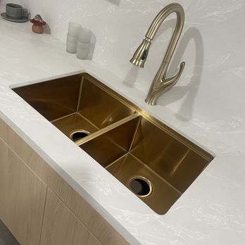 KDK Kitchen and Bath - We carry Stainless steel, Brushed Gold, Bronze, and Dark Grey under-mount sinks single or double! - Cabinetry Near Me - Norwalk, California KDK Kitchen and Bath - We carry Stainless steel, Brushed Gold, Bronze, and Dark Grey under-mount sinks single or double! - Cabinetry Near Me - Norwalk, California