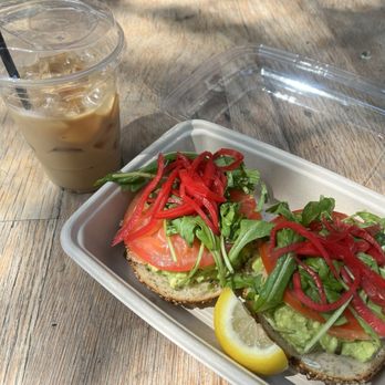 Modern Bread and Bagel - Avo and Smoke and my Iced Latte - Breakfast & Brunch Near Me - New York, New York Modern Bread and Bagel - Avo and Smoke and my Iced Latte - Breakfast & Brunch Near Me - New York, New York